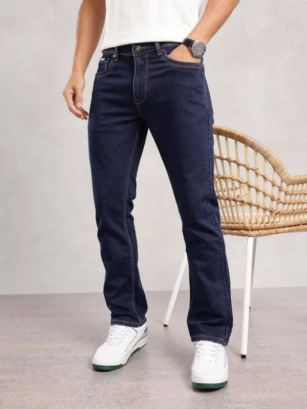 Nautica Men Active Flex Straight Fit Mid-Rise Jeans